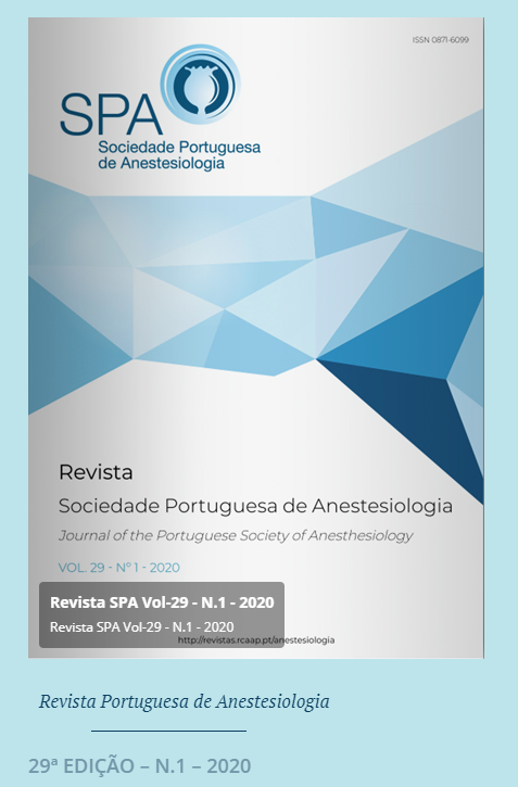 					View Vol. 29 No. 1 (2020): Revista da Sociedade Portuguesa de Anestesiologia
				