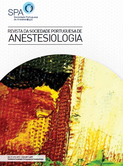 					View Vol. 21 No. 3 (2012): Journal of the Portuguese Society of Anesthesiology
				