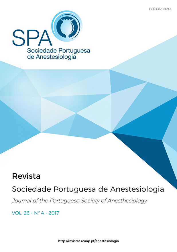 					View Vol. 26 No. 4 (2017): Revista da Sociedade Portuguesa de Anestesiologia
				