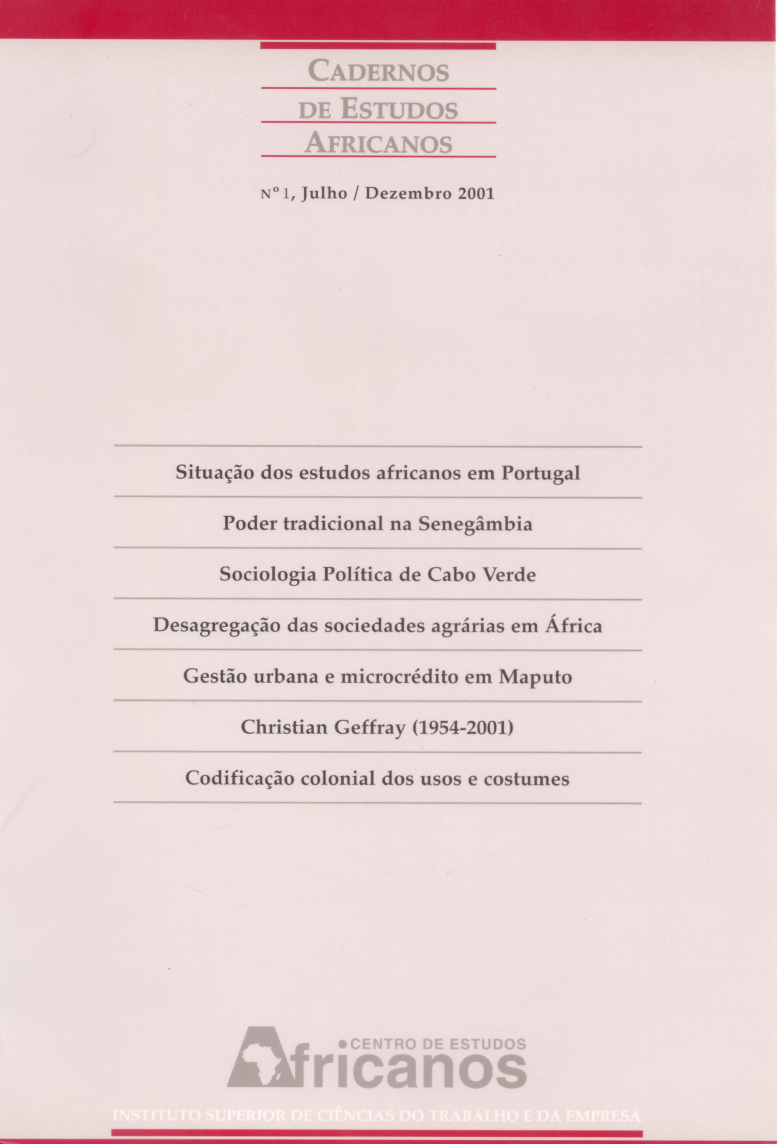 					Ver N.º 1 (2001): Varia
				