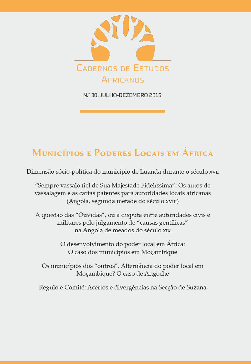 					View No. 30 (2015): Municípios e Poderes Locais em África
				