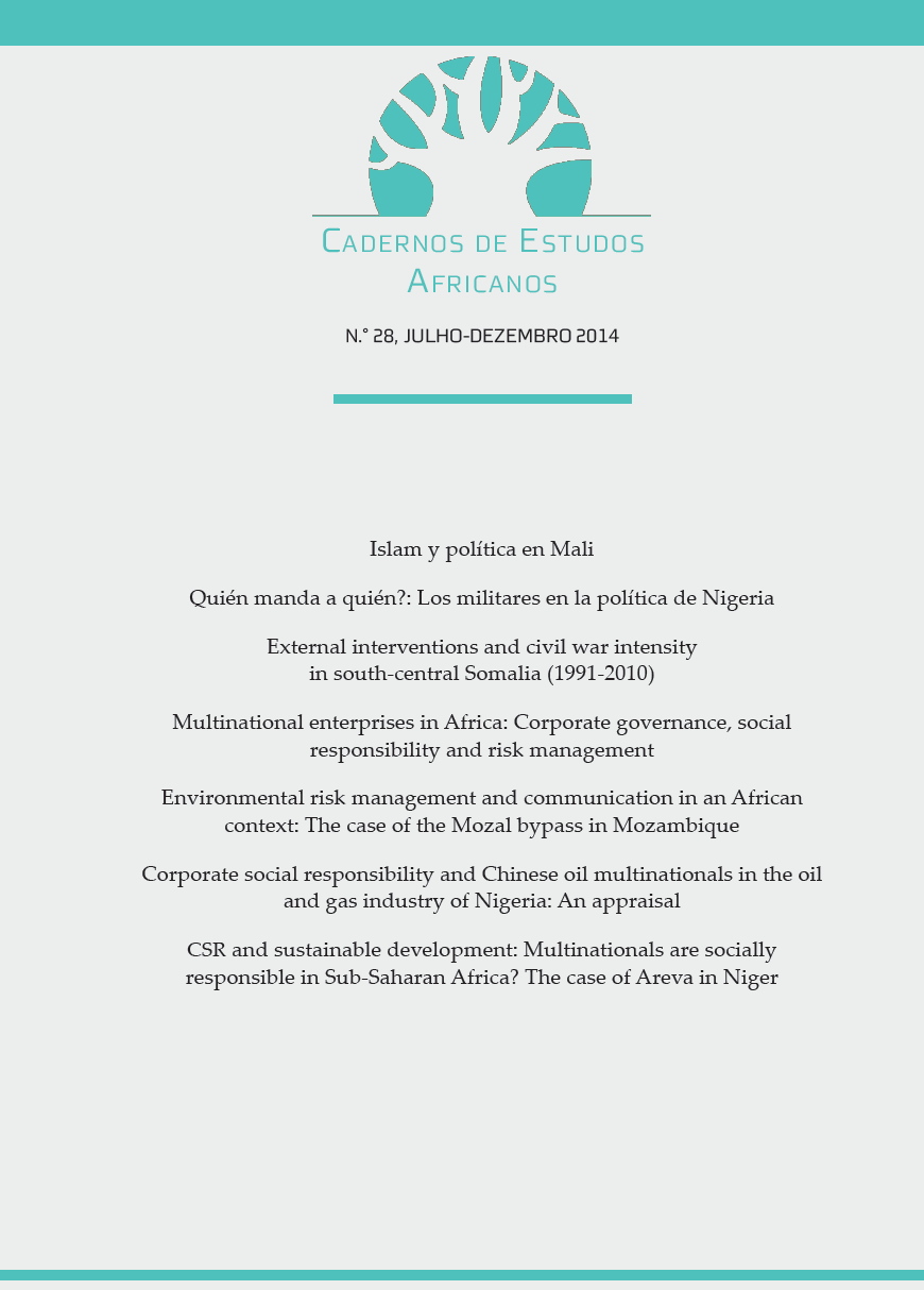 					Ver N.º 28 (2014): Varia e Dossier "Multinational enterprises in Africa: Corporate governance, social responsibility and risk management"
				