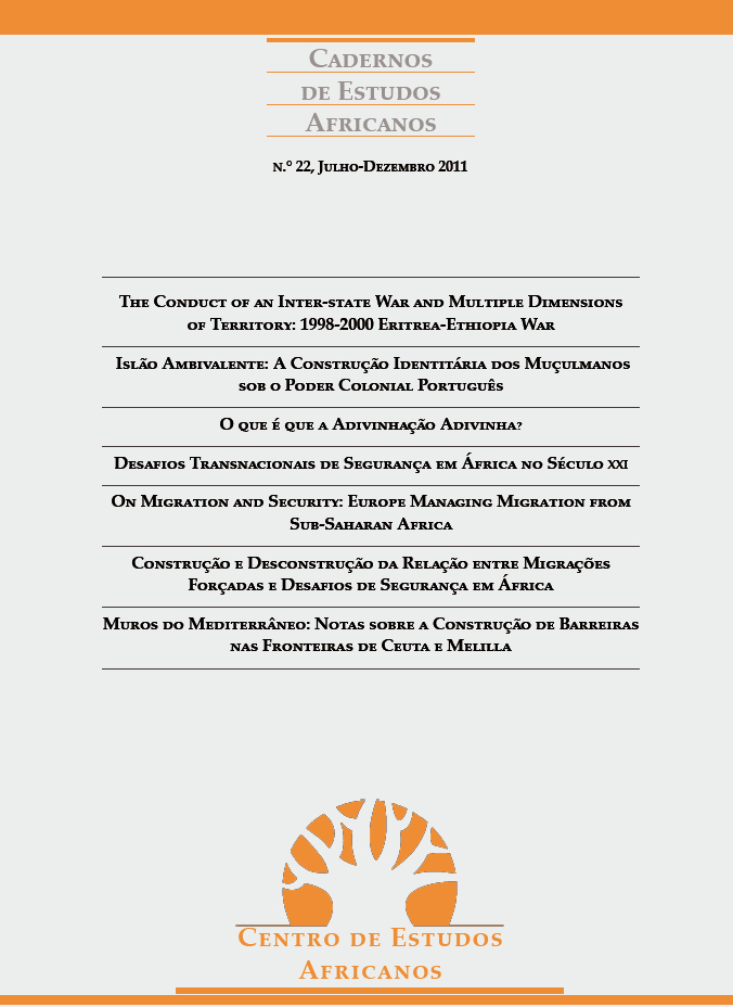 					Ver N.º 22 (2011): Varia e Dossier "Desafios transnacionais de segurança em África no século XXI"
				