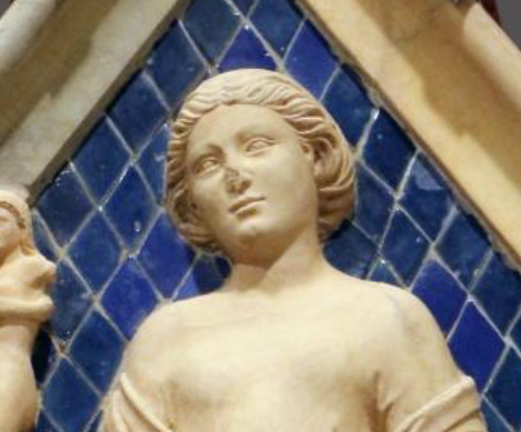 Venus as planetary divinity, 1337-1342, marble and majolica, Florence, Museo dell'Opera della Cattedrale di Firenze